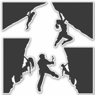 Adesivo Folha de autocolantes de alpinismo