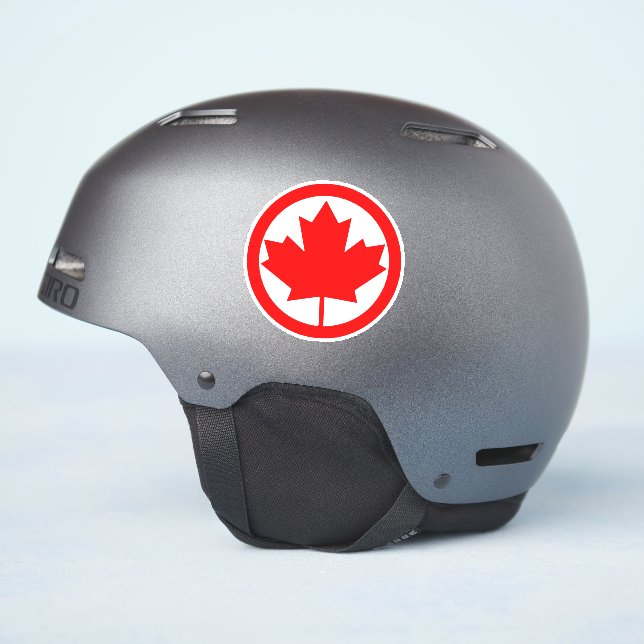 Adesivo Folha de Mapeamento do Canadá (Lado do capacete)