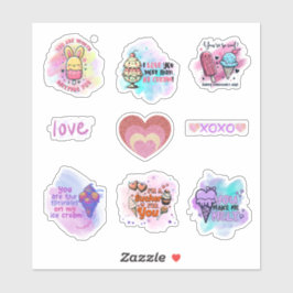 Adesivo Folha de Namorados de sala de aula com diversão de