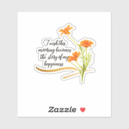 Adesivo Folha Floral de Vinhetas para Além dos Limites