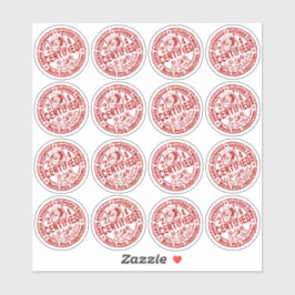 Adesivo Folha mista - "Certified" Naughty e Nice