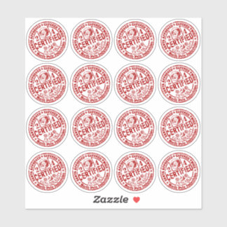 Adesivo Folha mista - "Certified" Naughty e Nice