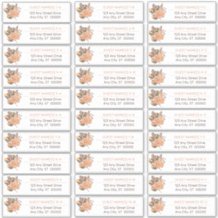 Adesivo Folhas de Palm   Hydrangea Blooms Lista de Endere