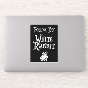 Adesivo Follow the White Rabbit