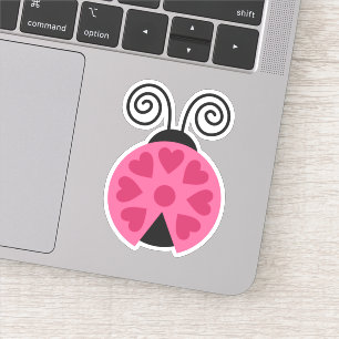 Adesivo Folvebug Hearts Ladybug Die Cut Sticker Decal