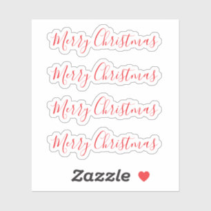 Adesivo Fonte de tendência minimalista de Natal feliz