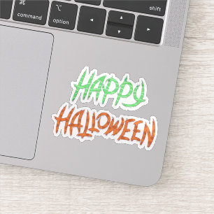 Adesivo Fonte do autocolante de halloween feliz