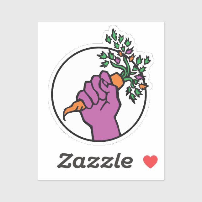 Adesivo Food Not Bombs logo (Folha)