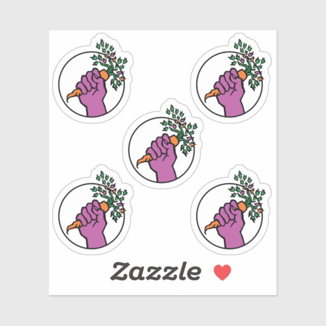 Adesivo Food Not Bombs logo sticker pack (Folha)