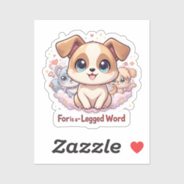 Adesivo "For is a Four-Legged"