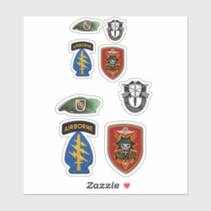 Adesivo Forças Especiais MACVSOG SOG Berets verdes contorn