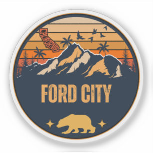 Adesivo Ford City, Califórnia
