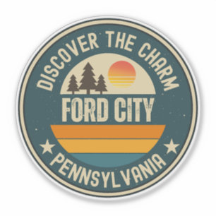 Adesivo Ford City, Pensilvânia