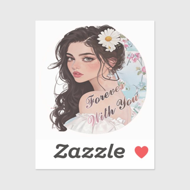 Adesivo Forever With You (Folha)