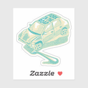 Adesivo Fork no acidente de viação