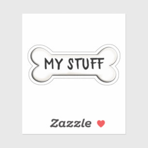 Adesivo forma do osso do cão