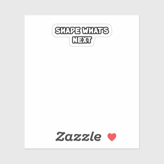 Adesivo Forma o que é o próximo criador futuro inovador (Folha)