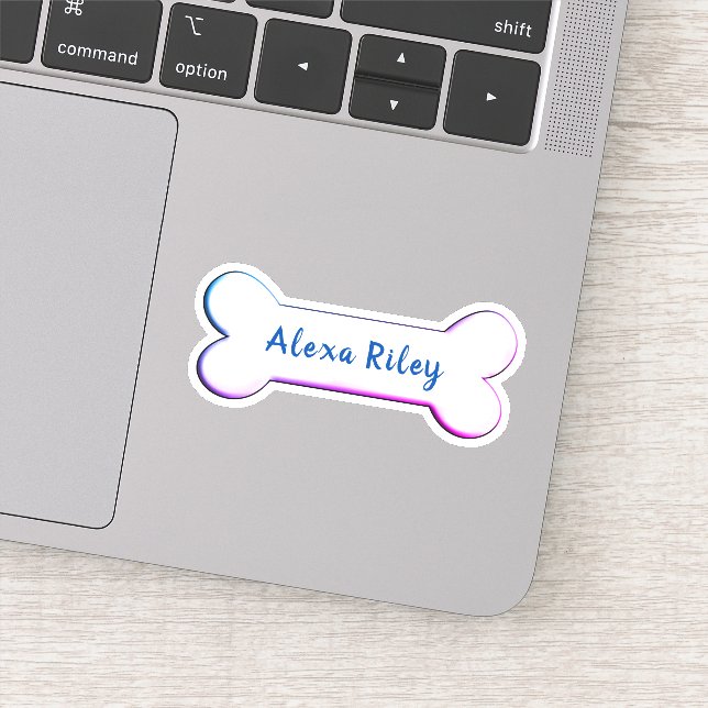 Adesivo forma óssea do cão arco-íris (Detalhe)