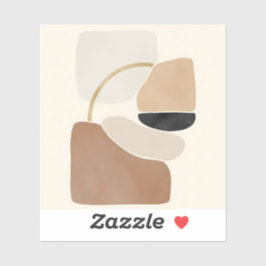 Adesivo Formas de Abstrato neutro | Mínimo de arte moderna