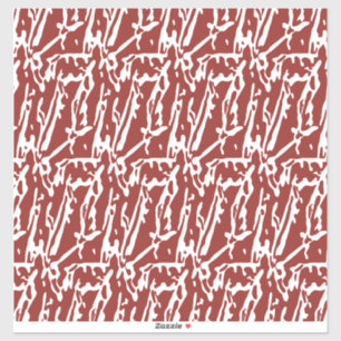 Adesivo Formas de abstrato vermelho e laranja se misturam 