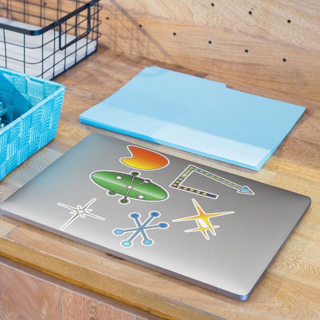 Adesivo Formas Retro Neon (Criador carregado)