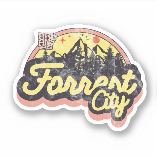 Adesivo Forrest City, Arkansas Sticker (Frente)