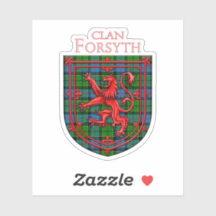 Adesivo Forsyth Tartan Scottish Xadrez Lion Rampant