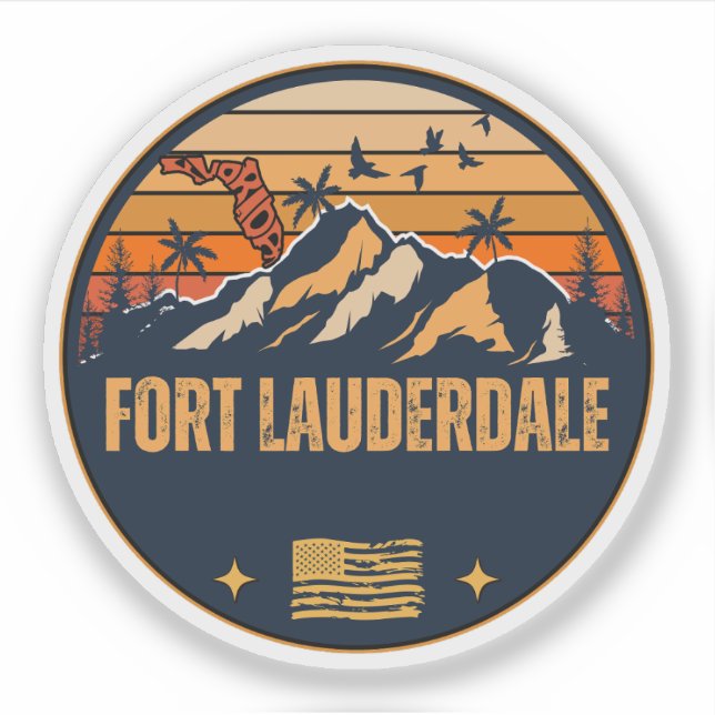 Adesivo Fort Lauderdale, Flórida  (Frente)