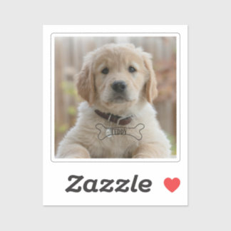 ADESIVO FOTO DE CACHORRINHO DE CÃO NOME OSSO MELHOR MÃE PA