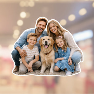 Adesivo Foto de Recorte Personalizada da Família