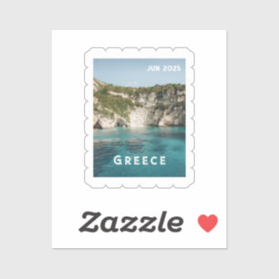 Adesivo Foto de viagem personalizada e estilo de carimbo d