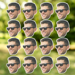 Adesivo Foto Personalizada, Cute Face 16 Fotos