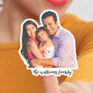 Adesivo Foto Personalizada da Família Nome da Foto Perso