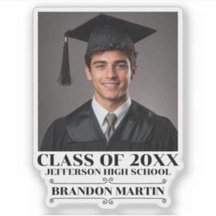 Adesivo Foto Personalizada de Formatura Graduado de 2026 O