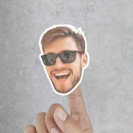 Adesivo Foto Personalizada Engraçada De Corte De Rosto