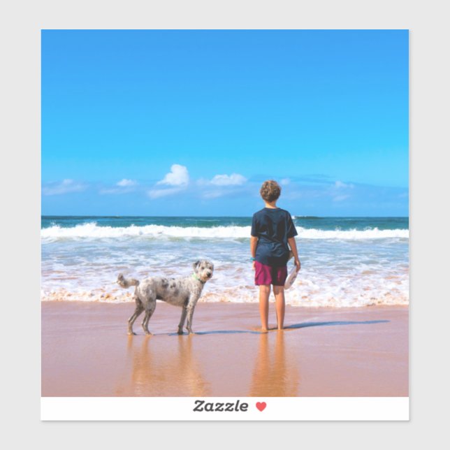 Adesivo Foto Personalizada Faça Seu Próprio Design - Eu Am (Folha)