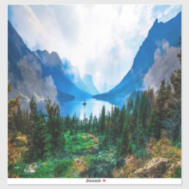 Adesivo Fotografia da Cena Natureza, Montanhas Rusticais