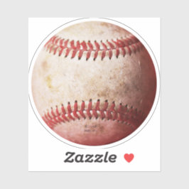 Adesivo Fotografia de Baseball Atingida