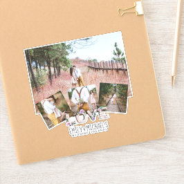 Adesivo Fotos do Chá de panela de Casamento Lilac Rustic L