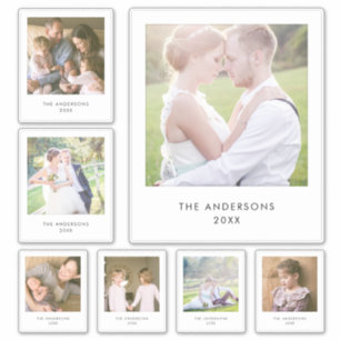 Adesivo Fotos Quadradas do Estilo de Fotos Instantâneas