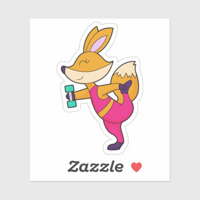 Adesivo Fox Malhação Dumbbell (Folha)