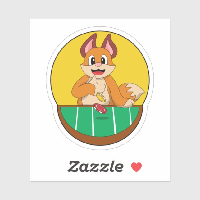 Adesivo Fox no Poker com batatas fritas (Folha)