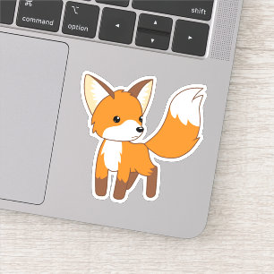 Adesivo Fox pequeno bonito