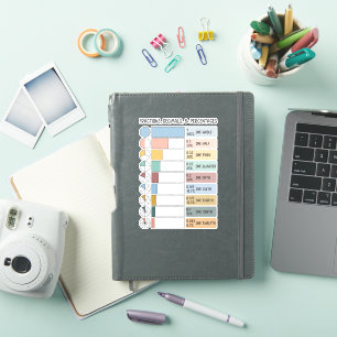 Adesivo Frações, Decimais, Percentagens De Crianças Arco-Í