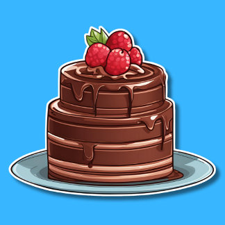 Adesivo Framboesa Decadente À Prova De Água