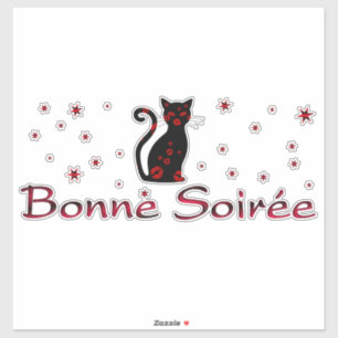 Adesivo Francês: Bonne Soiree Sticker