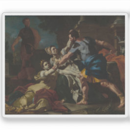 Adesivo Francesco Solimena - Morte de Messalina