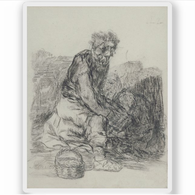 Adesivo Francisco de Goya - Eles estão morrendo (Frente)