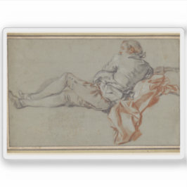 Adesivo François Boucher - Reclinando Figura Masculina