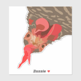 Adesivo Frango Engraçado Para Baixo